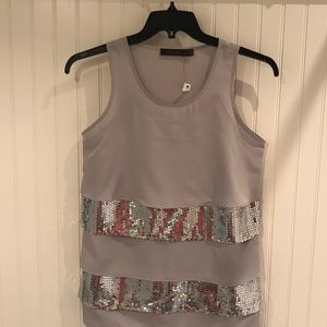 The Limited Small Gray Top NWT